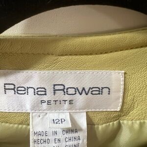 Rena Rowan Women's Light Yellow Jacket